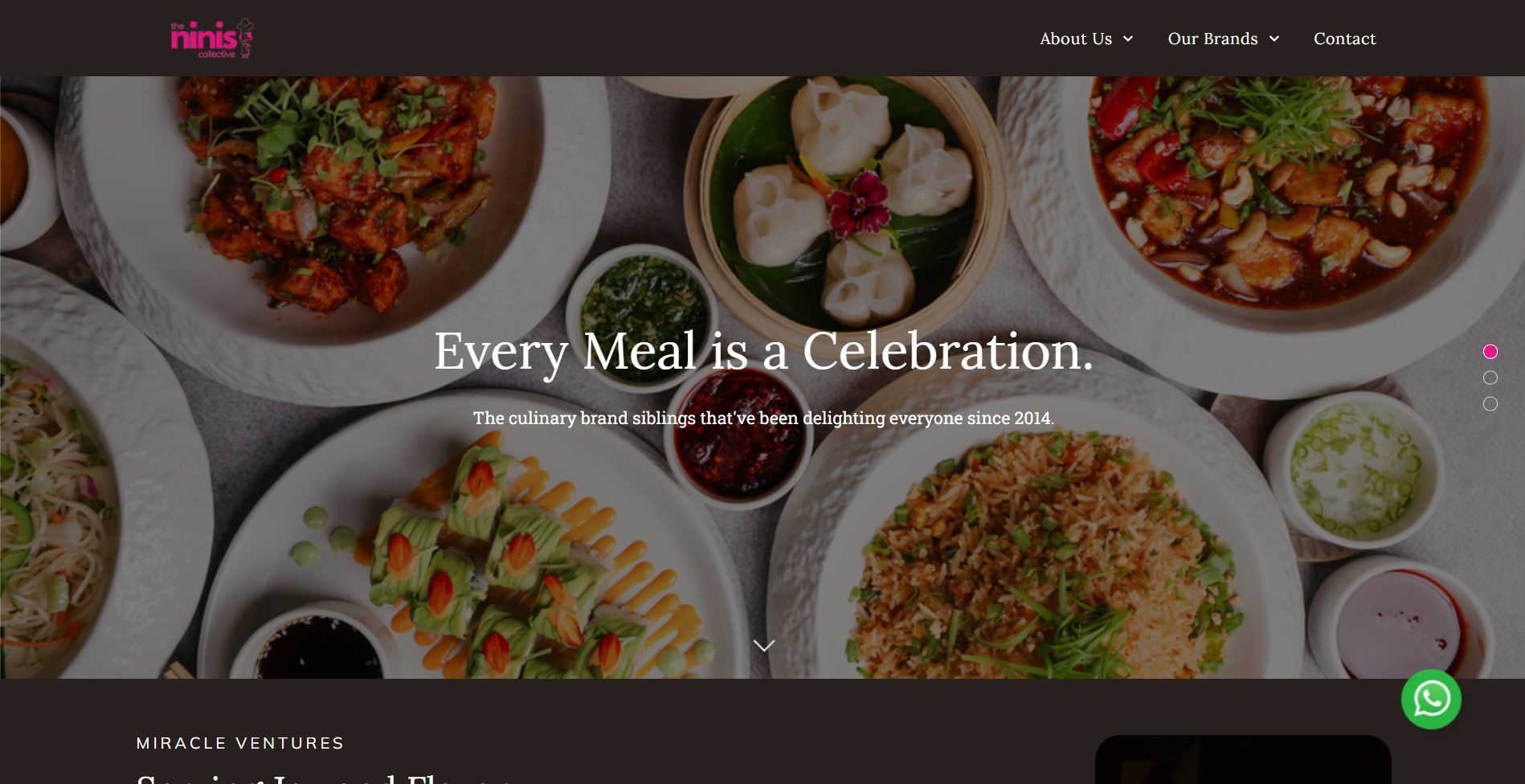 The Ninis Collective restaurant group homepage